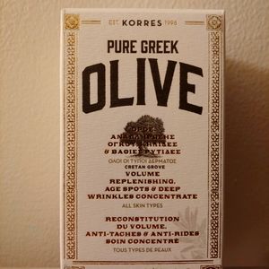 Korres Pure Greek Olive volume replenishing Age spots deep wrinkles concentrate